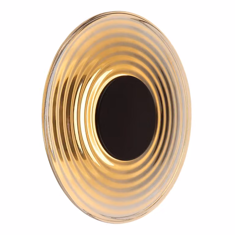 Globo Janell Wandlamp Goud/Zwart - Modern Design met Glas en Metaal