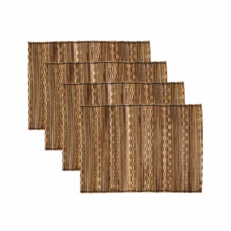 House Doctor Pivo placemat 4-pack beige/bruin B: 35 cm, D: 48 cm