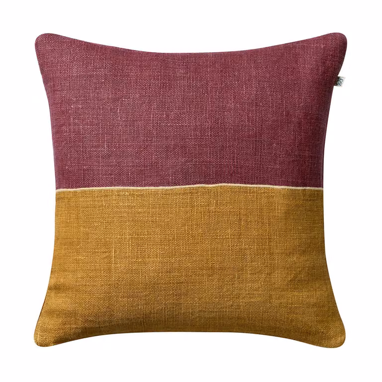 Chhatwal & Jonsson Amol kussenhoes Ruby-masala yellow, 50 x 50 cm