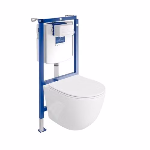 Villeroy&Boch ViConnect H112 Complete Inbouwtoiletset met Wandcloset Sinto en Bedieningsplaat Wit