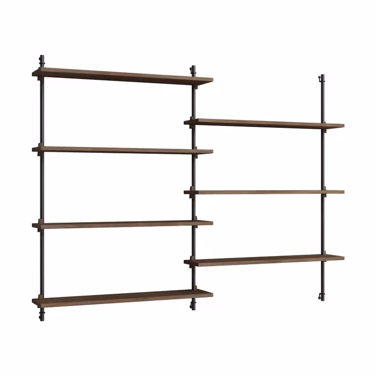 MOEBE Wandplank ws.115.2 Smoked Oak-Black