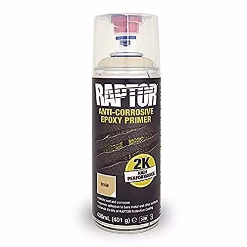 Raptor 2K Epoxy Primer Anti-roest spuitbus 400ml Beige