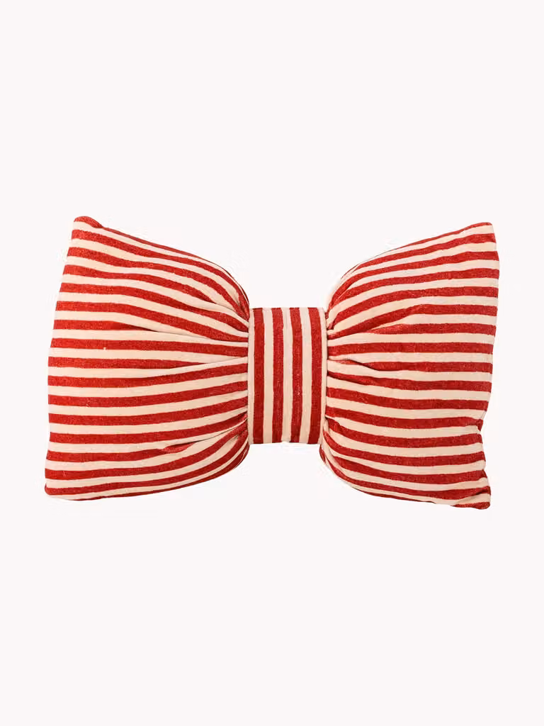 Bloomingville Livia boogvormig kussen Rood, 45 x 30 cm
