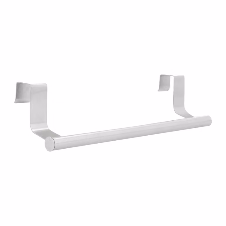 QUVIO Handdoekhouder in RVS - B: 23,5 cm, H: 6,5 cm, D: 6 cm
