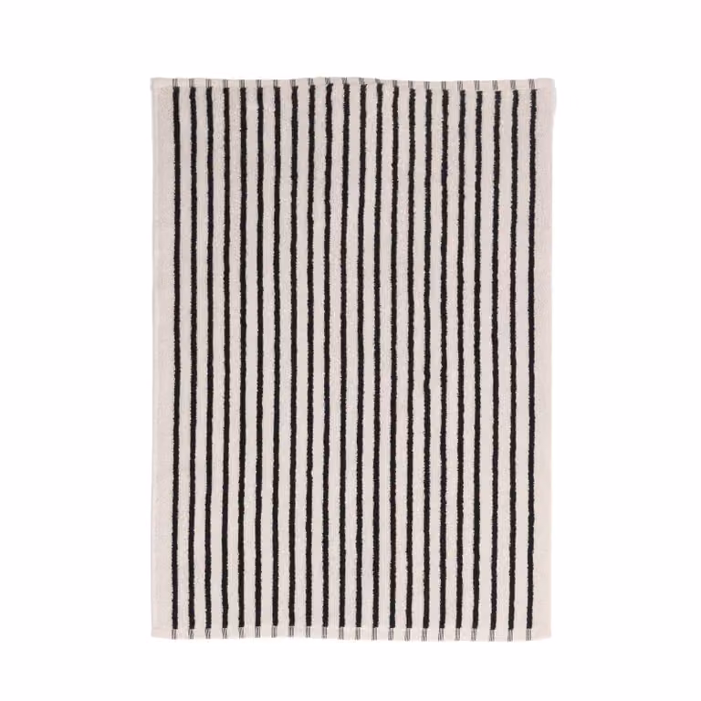 Scandi Living Drift badmat Wit-zwart 50 x 70 cm