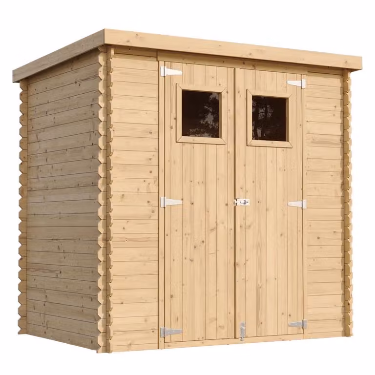 TIMBELA M311 Houten tuinhuis buitenberging B: 204 cm, L: 142 cm, H: 200 cm