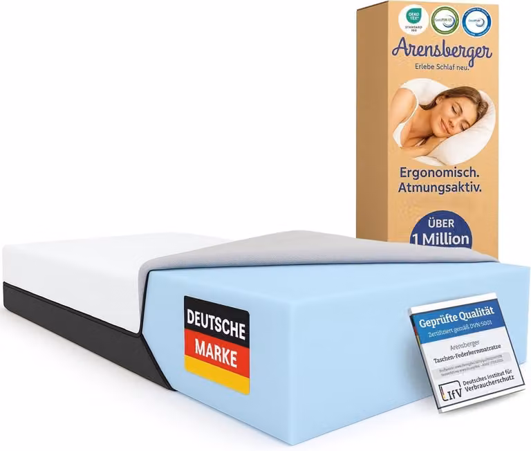 Merkloos Gelschuimmatras 180 x 200 cm H3 - Ademend Comfortmatras met Afneembare Wasbare Tijk
