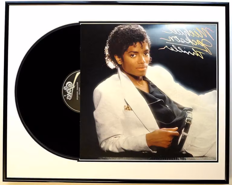 Nielsen Design LP Ingelijst Muziek Memorabilia Muurdecoratie Zwart 40 x 50 cm