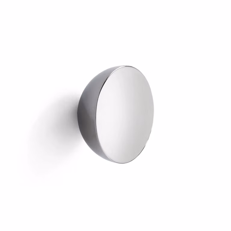 New Works Aura Wandspiegel Small Zilver Roestvrij Staal