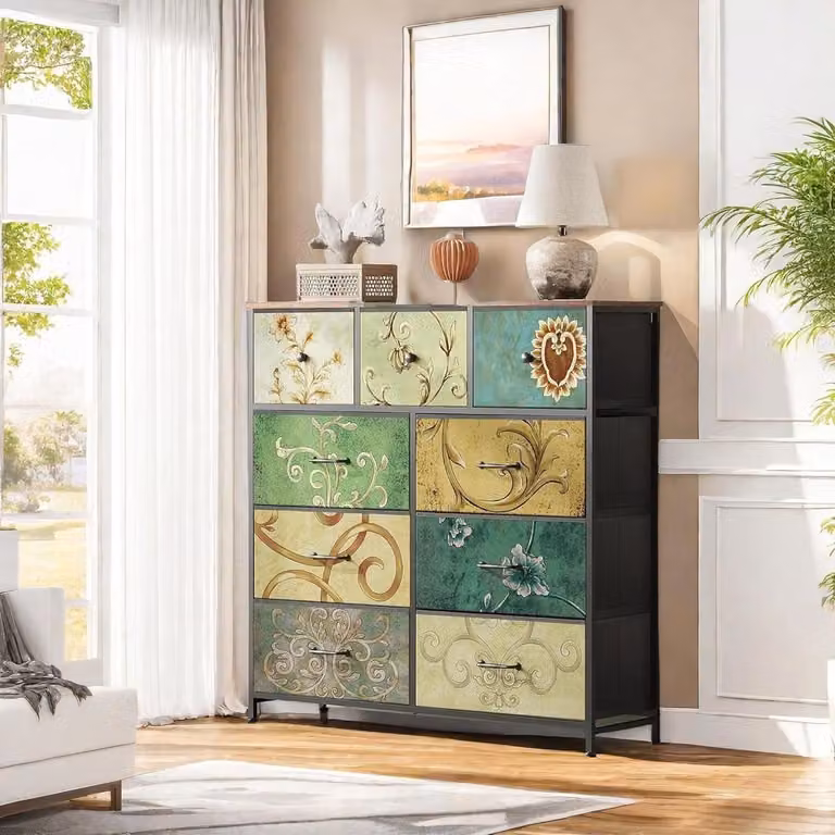 Vintage Ladekast Dressoir voor Slaapkamer en Woonkamer - 100 x 100 cm