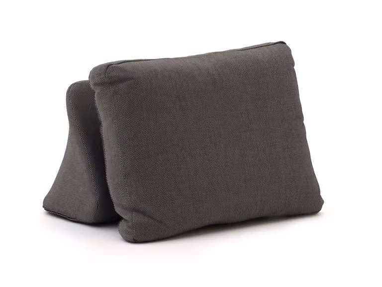 Bellagio Loungekussen voor de tuin in grijs-antraciet van outdoor textiel