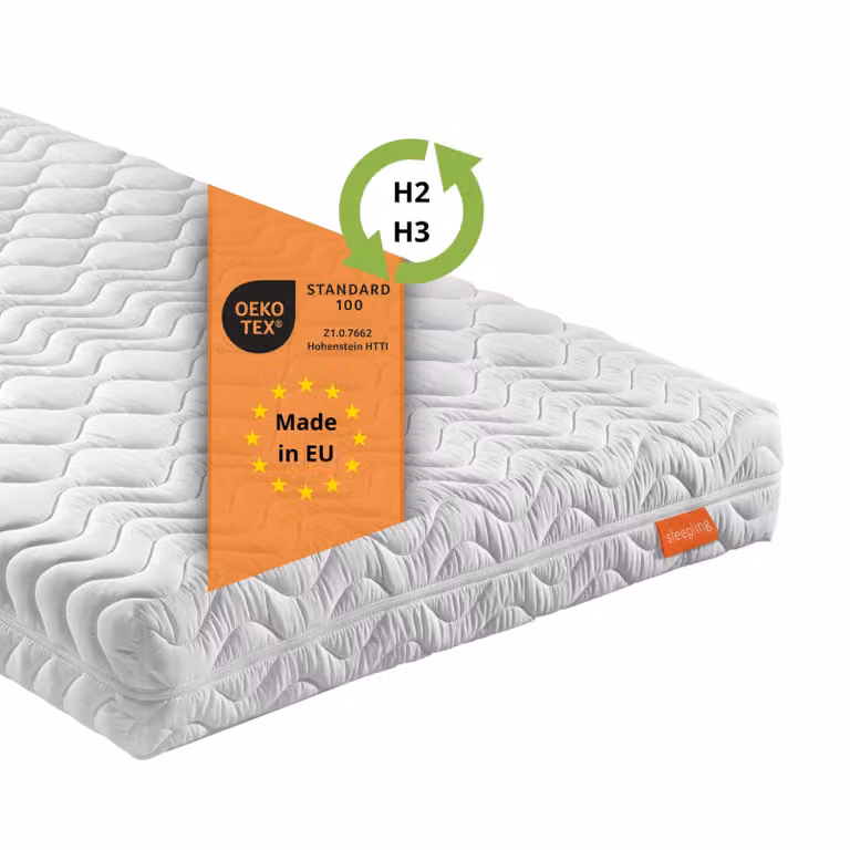 Sleepling Duo Ergonomisch 7-zones koudschuimmatras, B/D/H: 90 x 200 x 21 cm