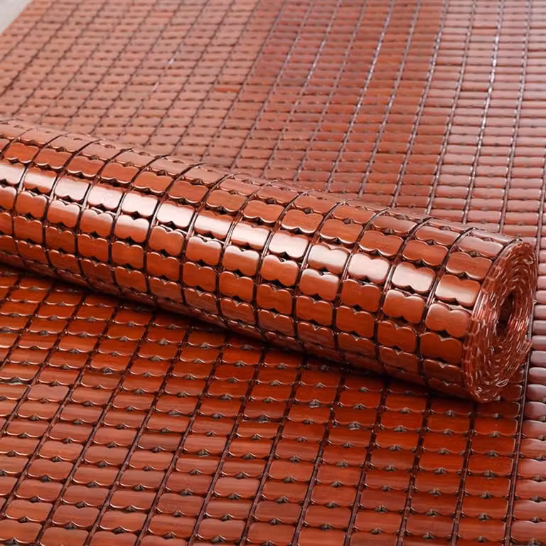 Merkloos Zomer zitkussen - Bamboe mat voor koel comfort - 150 cm