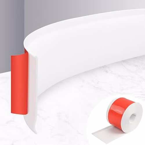 TECDW Zachte PVC Plinten - Zelfklevend en Flexibel - Geschikt voor Keuken, Badkamer en Slaapkamer