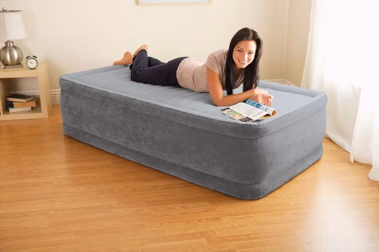 Persoons luchtbed voor volwassenen, B: 99 cm, L: 1,91 m, H: 46 cm