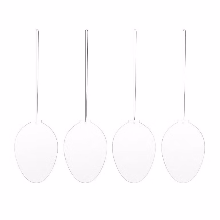 Cooee Design Paasdecoratie Easter Deco Ei 4-pack White