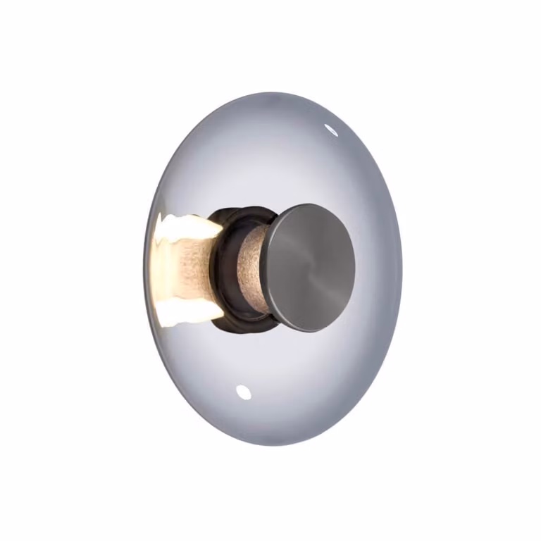 Paul Neuhaus Pure Vitrum Design LED wandlamp grijs