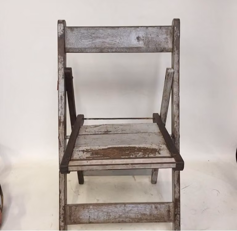 Varsos Houten vouwstoel voor volwassenen B/D/H: 40 x 80 cm