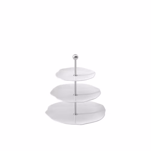 Villeroy & Boch Pura Etagère Wit, 3 verdiepingen, B/D/H: 27,5 x 27,5 x 27 cm