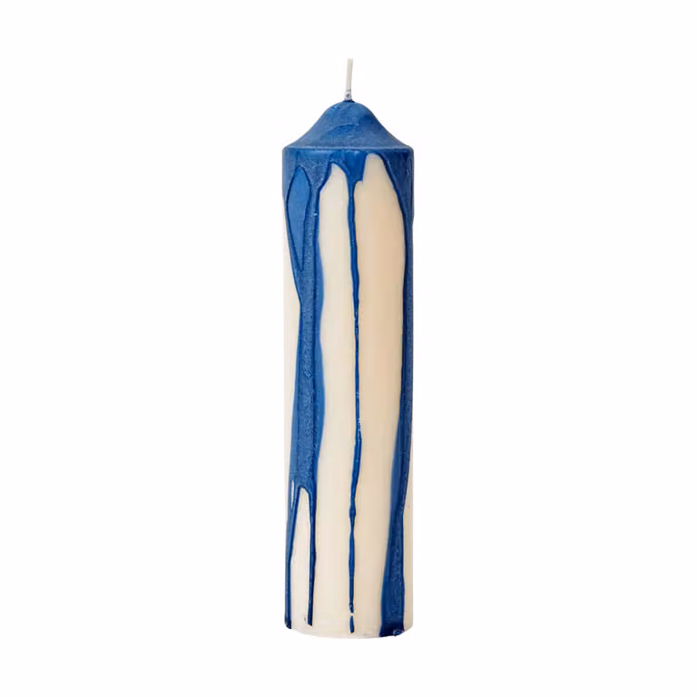 Ferm Living Dryp blokkaars Deep Blue Pillar