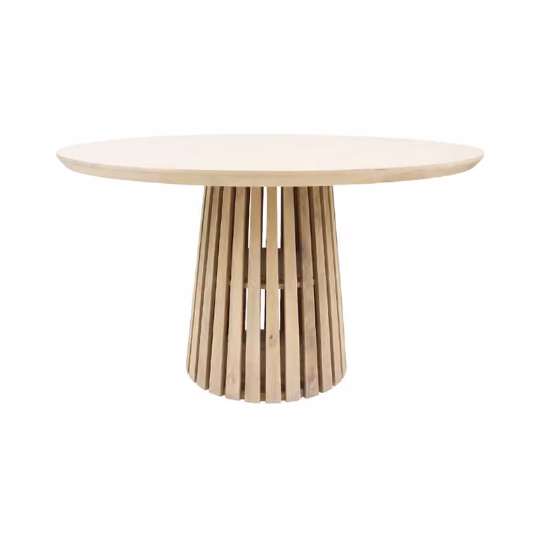 Kick Collection eettafel Jude ronde eettafel wit Breedte: 120 cm, Diepte: 120 cm, Hoogte: 76 cm
