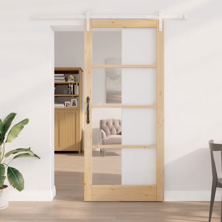 vidaXL Schuifdeur ORKDAL Naturel 93 x 211 cm