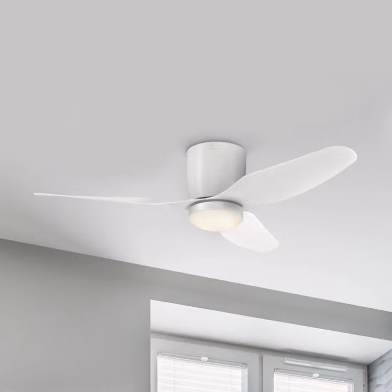 Westinghouse Carla LED plafondventilator, wit, 117 cm, dimbaar met afstandsbediening
