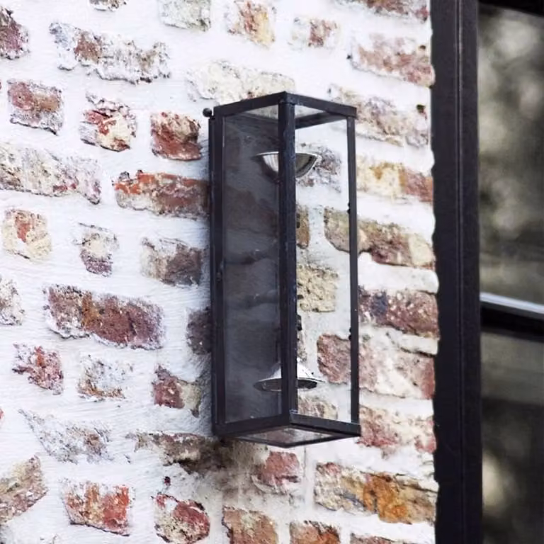 Authentage Vitrine 2L Up Down Buitenverlichting - Zwart - Modern Metaal en Glas