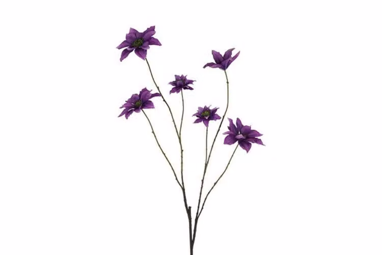 Countryfield zijden Clematis bloem paars 113 cm