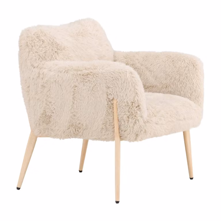 Nest of Nora Fauteuil Teddy met armleuningen - Beige