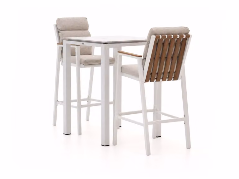Barset Bellagio Tuinset voor 2 personen met Sintered Stone in Wit of Beige