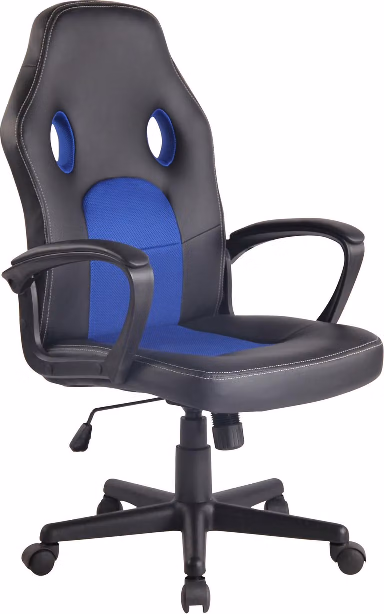 CLP Gaming bureaustoel Elbing, zwart/blauw