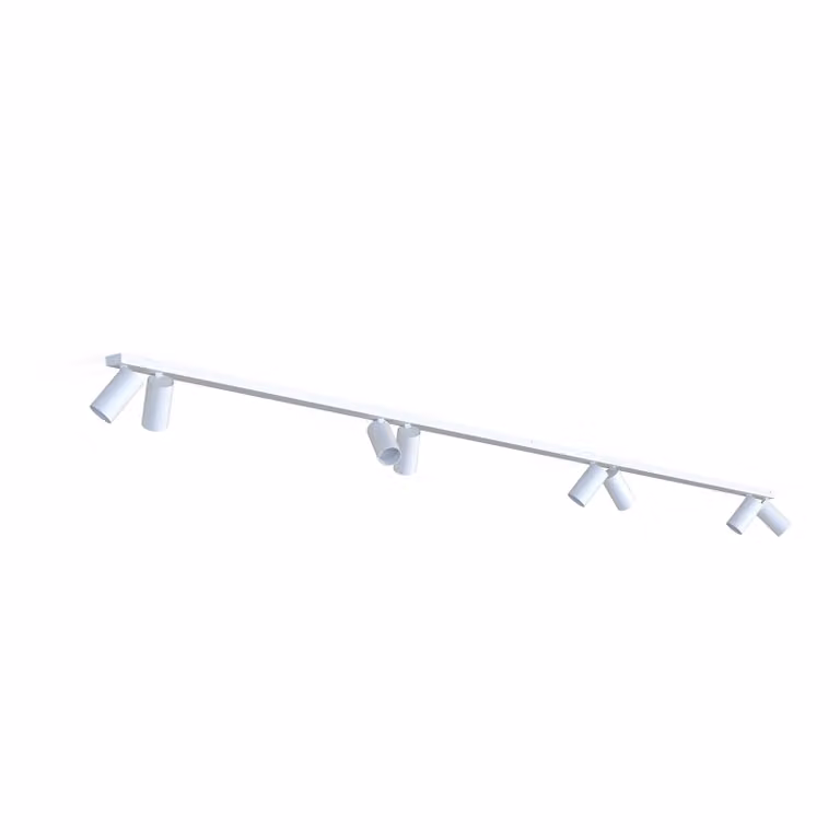 Lyora Mono 8-lichts opbouwspot wit 300 cm