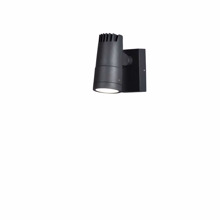 Konstsmide Andria richtbare wandspot met LED-verlichting in zwart of grijs