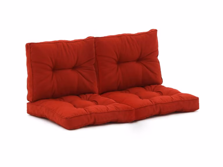 Madison Loungekussen voor de tuin, Rood, Acryl, 120 x 60 cm