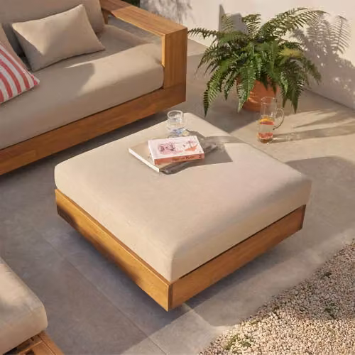 NOUS Garden hocker Belmonte deluxe voor tuin en terras B/D: 80 x 80 cm