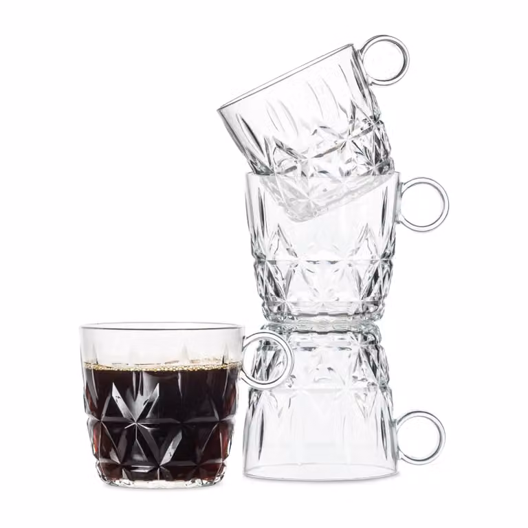 Sagaform Picknick koffiekop 4-pack Helder