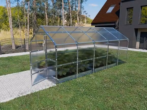 Baumera Kas Klasika Bernard met 6 mm polycarbonaat, 2,35 x 5 meter