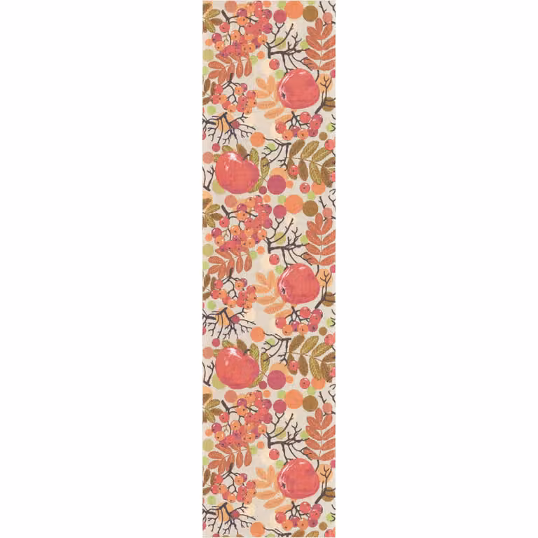 Ekelund Linneväveri Äppelbär tafelloper Multi B/D/H: 35 x 140 cm