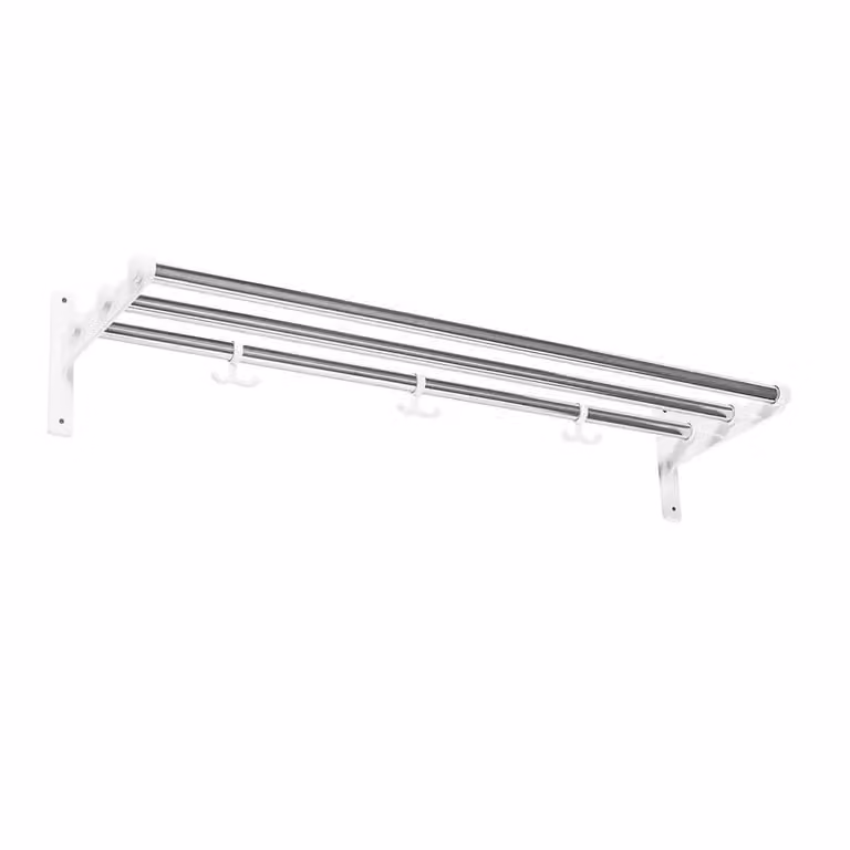 Essem Design Nostalgi hoeden- en schoenenplank chroom-wit
