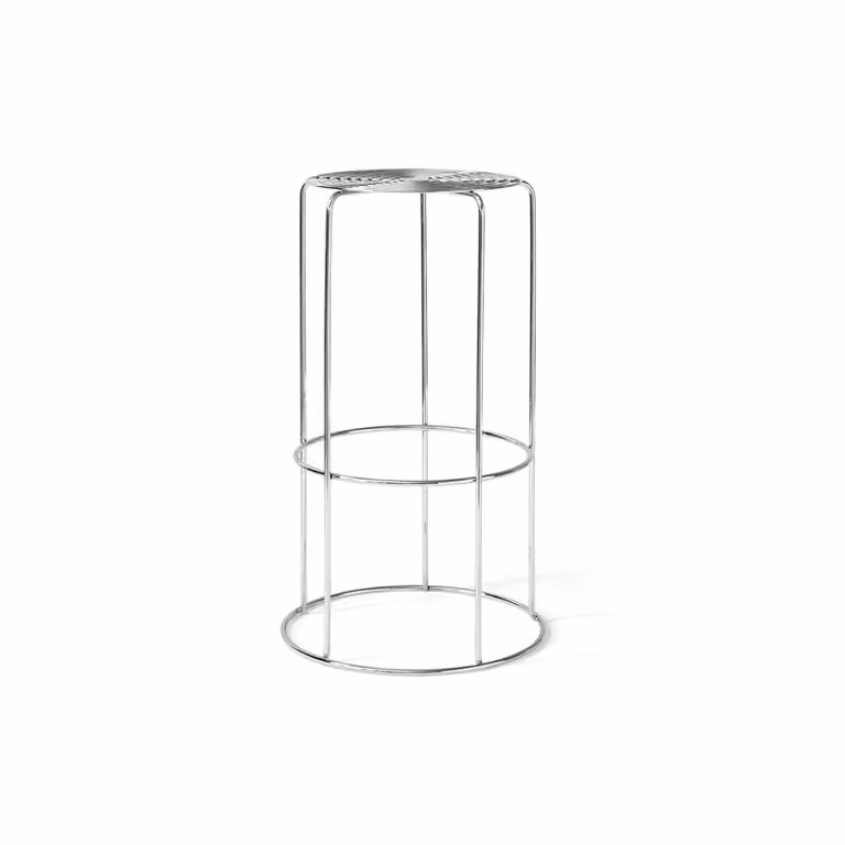 &Tradition Wire VP16 barkruk van roestvrij staal, Hoogte: 75 cm