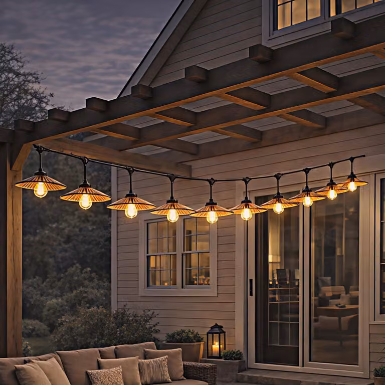 Trio Lichtslinger Chain zwart en bruin met warm wit licht in boho stijl