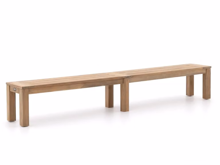 ROUGH Furniture Picknickbank voor 3 personen van Teakhout in Old Teak kleur
