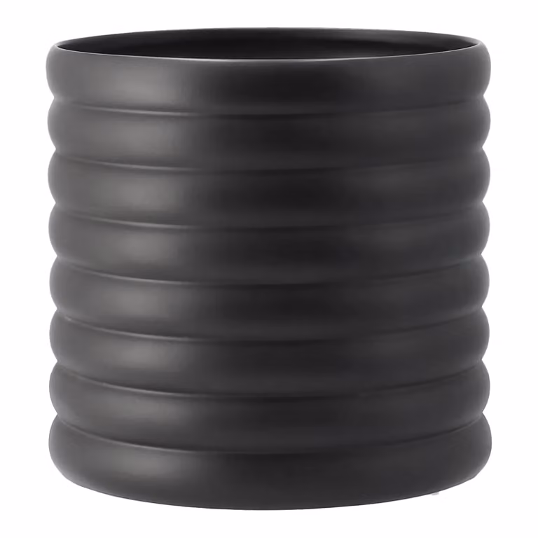 DBKD Mud bloempot zwart XL, Ø 27 cm