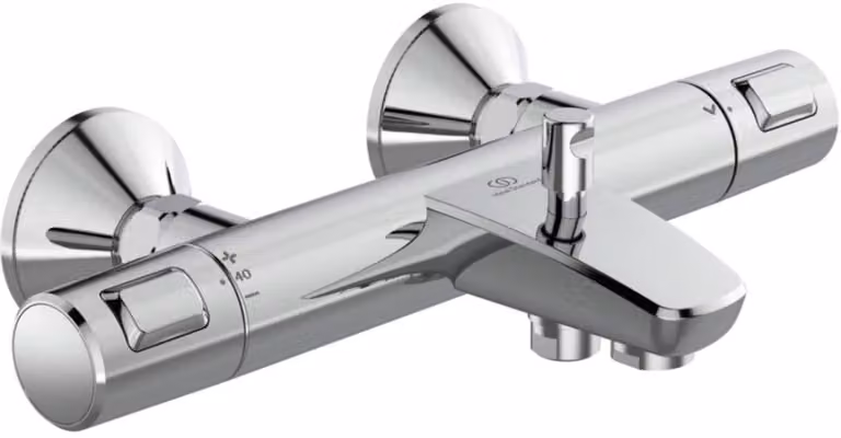 Ideal Standard Ceratherm T25 badthermostaat met uitbouw 158mm, chroom