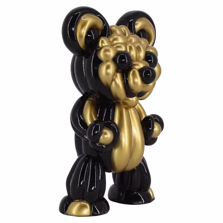 Richmond Interiors Silly Decoratieobject - Zwart/Goud - 31 cm