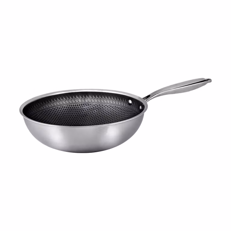 Hâws Santo hybride coating wokpan 28 cm Roestvrij staal