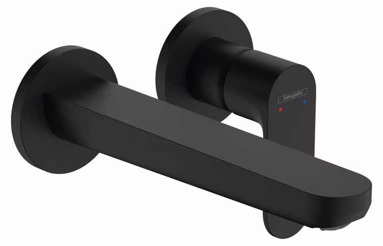 Hansgrohe Rebris S F-set inbouw wastafelmengkraan, 2-gats, met pop-up waste en MSW uitloop, 195 mm