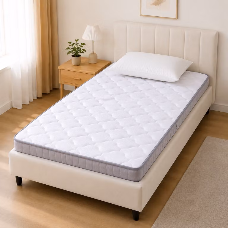 Deluxe Pocketvering Matras H3 - 7 Zone Matras met 1000 Onafhankelijke Veren en Lyocell Tijk - B/D/H: 200 x 90 x 20 cm