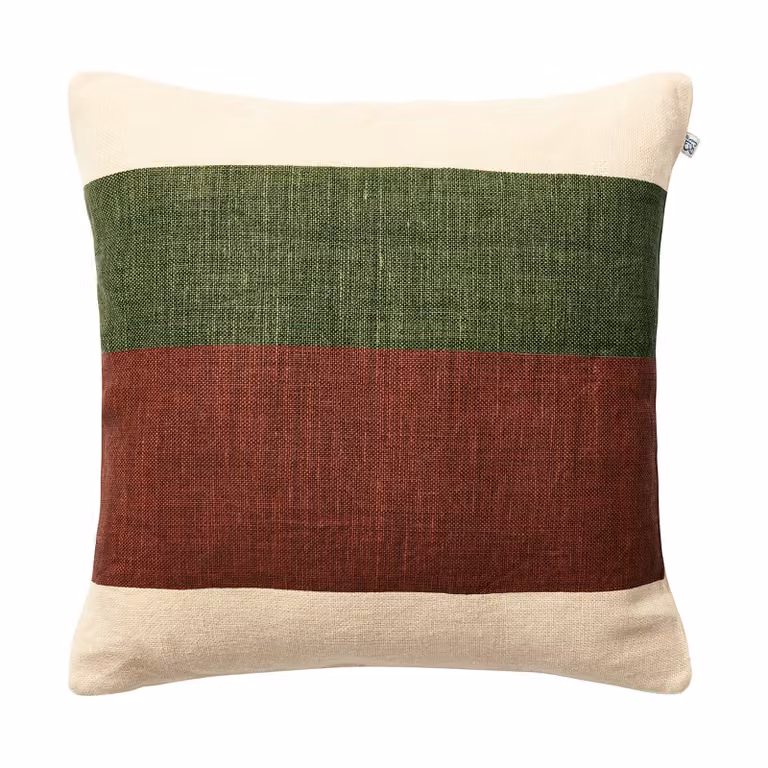 Chhatwal & Jonsson Kumar kussenhoes Cactus Green-Terracotta 50x50 cm